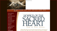 Desktop Screenshot of hospicesacredheart.org
