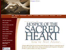 Tablet Screenshot of hospicesacredheart.org